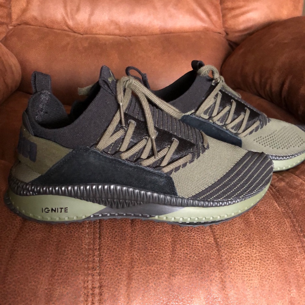 Puma IG-NITE sz 9. Olive Green.